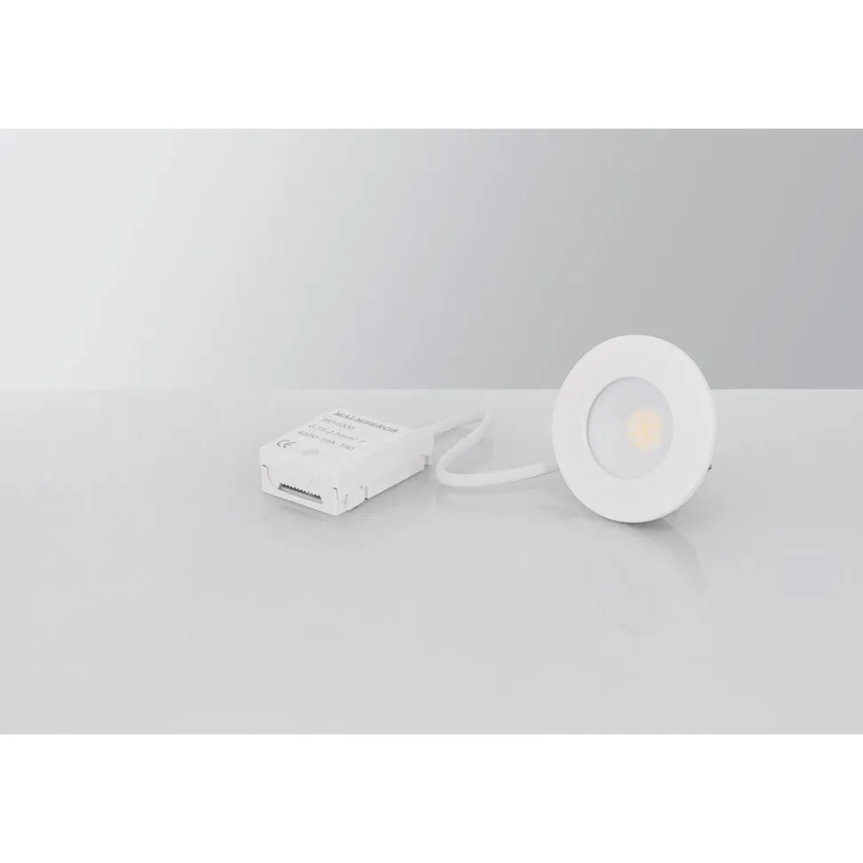 LED-alasvalo Malmbergs MD-231 5W, IP44, valkoinen