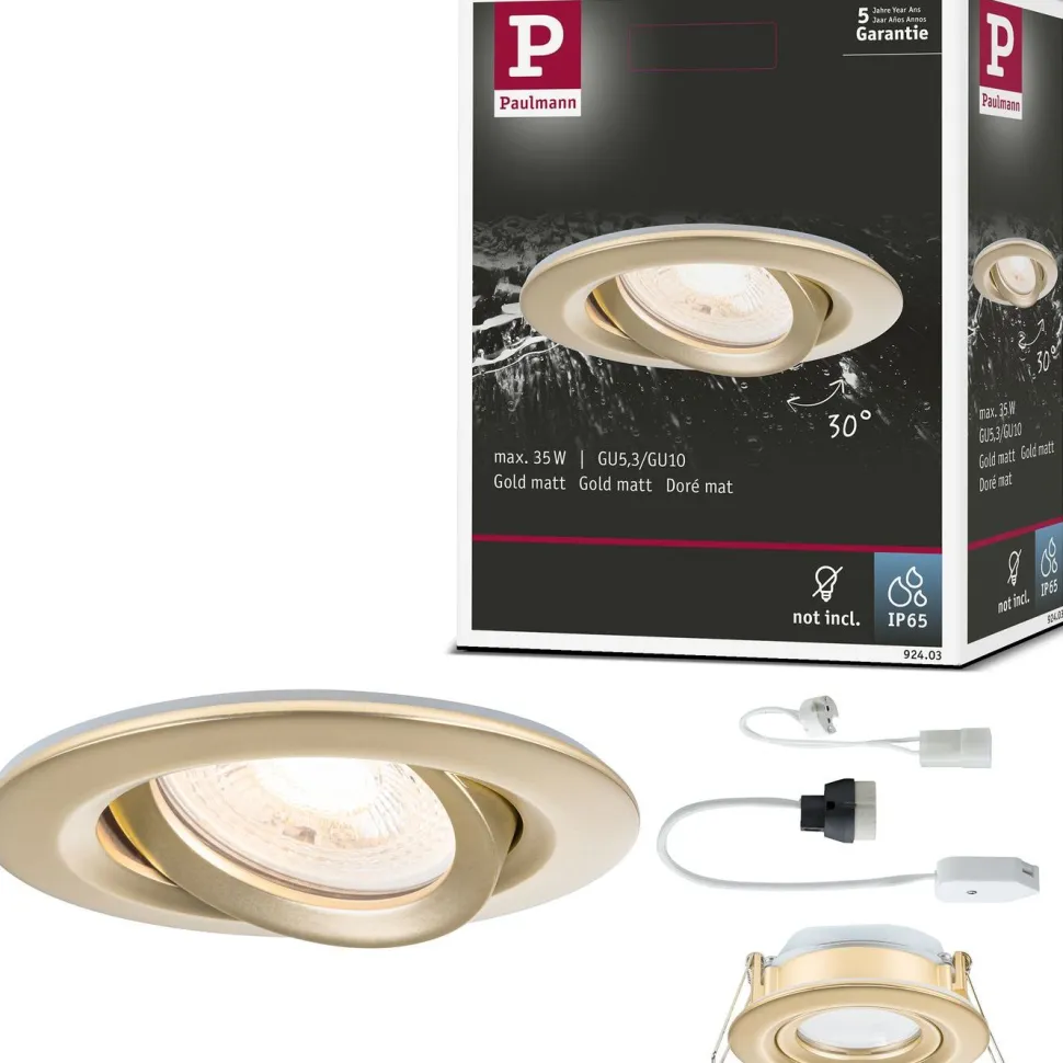 LED-alasvalo Paulmann Nova Plus IP65 Ø93mm 30° GU5.3/GU10 max. 35W 230/12V himmennettävä mattakulta