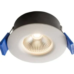 LED-alasvalo Airam Compact Ø80x38 mm IP65 5W/830 himmennettävä valkoinen