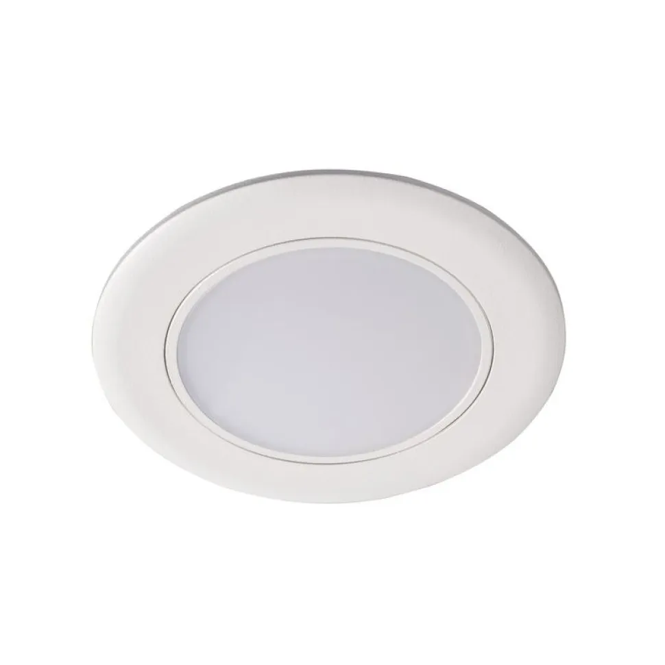 LED-alasvalo Airam Slim Duo suunnattava IP44 8W/830/840 Dim valkoinen