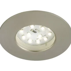 LED-alasvalo Briloner 5W IP 44 harjattu teräs