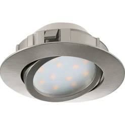 LED-alasvalo Eglo Pineda 6W Ø84mm teräs himmennettävä 95856