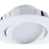 LED-alasvalo Eglo Pineda 6W Ø84mm valkoinen himmennettävä 95854