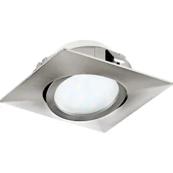LED-alasvalo Eglo Pineda 6W 84x84mm teräs 95843
