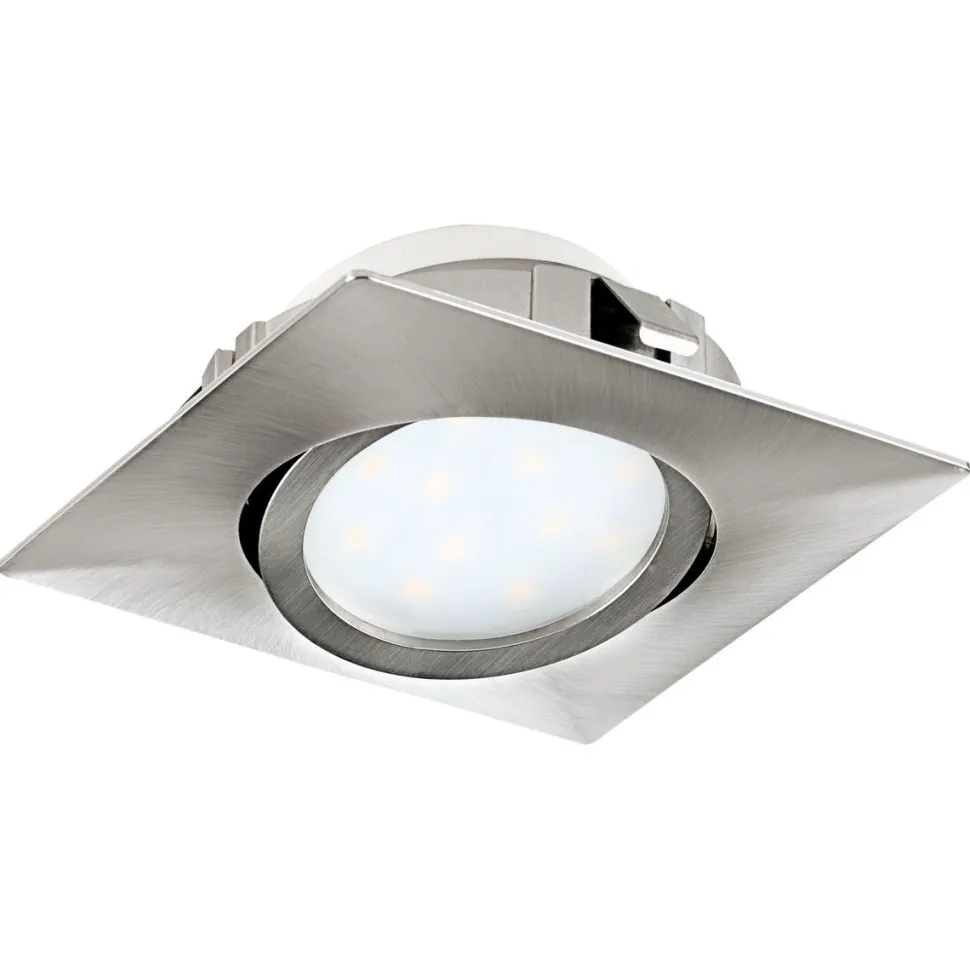 LED-alasvalo Eglo Pineda 6W 84x84mm teräs 95843