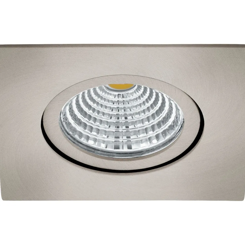 LED-alasvalo Eglo Saliceto 88x88 mm 2700K harjattu teräs