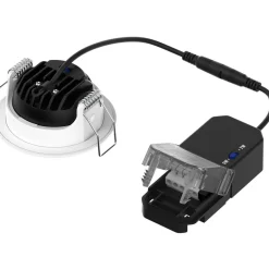 LED-alasvalo FocusLight Lumo, suunnattava, 3 CCT, IP65/IP20, musta
