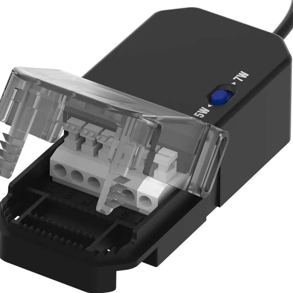 LED-alasvalo FocusLight Lumo, suunnattava, 3 CCT, IP65/IP20, musta
