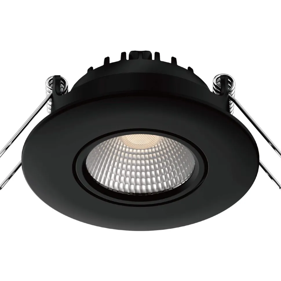 LED-alasvalo FocusLight Lumo, suunnattava, 3 CCT, IP65/IP20, musta