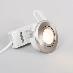 LED-alasvalo FTLIGHT Pallas 6W IP44 4000K himmennettävä kromi