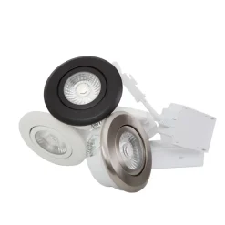 LED-alasvalo FTLIGHT Pallas 6W IP44 4000K himmennettävä kromi