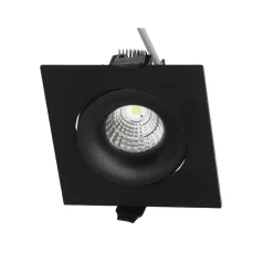 LED-alasvalo FTLIGHT QSPOT 5W IP44 4000K himmennettävä musta