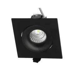 LED-alasvalo FTLIGHT QSPOT 5W IP44 4000K himmennettävä musta