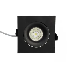 LED-alasvalo FTLIGHT QSPOT 5W IP44 4000K himmennettävä musta