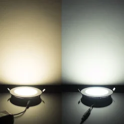 LED-alasvalo FTLIGHT Slim Style High Power 6W 3000K IP20/IP44 himmennettävä