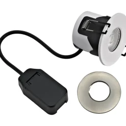 LED-alasvalo Harju Kameleontti 5W 3000/4000K IP44 valkoinen/teräs