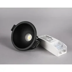 LED-alasvalo Hide-a-lite Globe G2 Recessed Tune musta