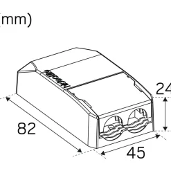 LED-alasvalo Hide-a-lite Level Quick ISO 2700K musta