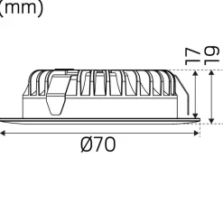 LED-alasvalo Hide-a-lite 1202 Multi 12V valkoinen 2700K