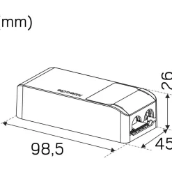 LED-alasvalo Hide-a-lite Optic Focus 2700K valkoinen