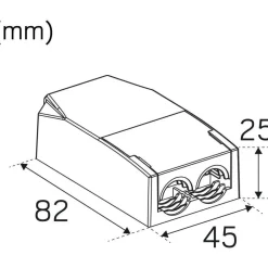 LED-alasvalo Hide-a-lite Optic Quick Deep ISO 2700K valkoinen