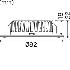 LED-alasvalo Hide-a-lite 1208 12V valkoinen 2700K