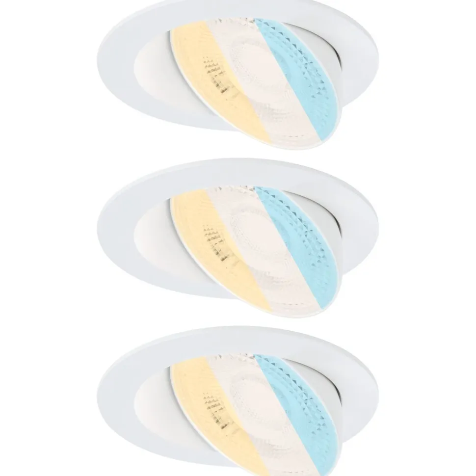 LED-alasvalo Paulmann Aumus Ø105mm upotettava 90° 5W 700lm himmennettävä 2700-6500K