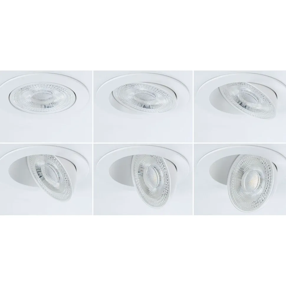 LED-alasvalo Paulmann Aumus Ø105mm upotettava 90° 5W 700lm himmennettävä 2700-6500K