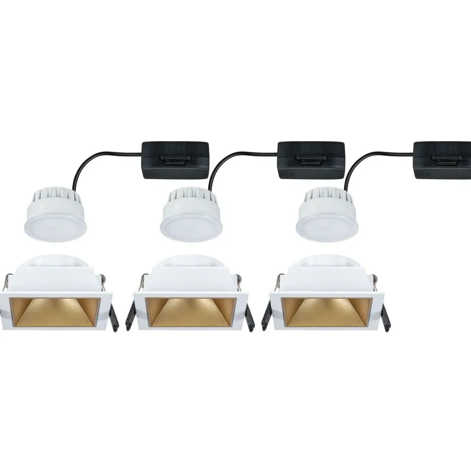 LED-alasvalo Paulmann Cole IP44 88x88mm 6W 470lm himmennettävä