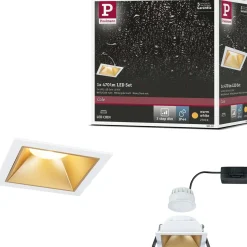 LED-alasvalo Paulmann Cole IP44 88x88mm 6W 470lm himmennettävä
