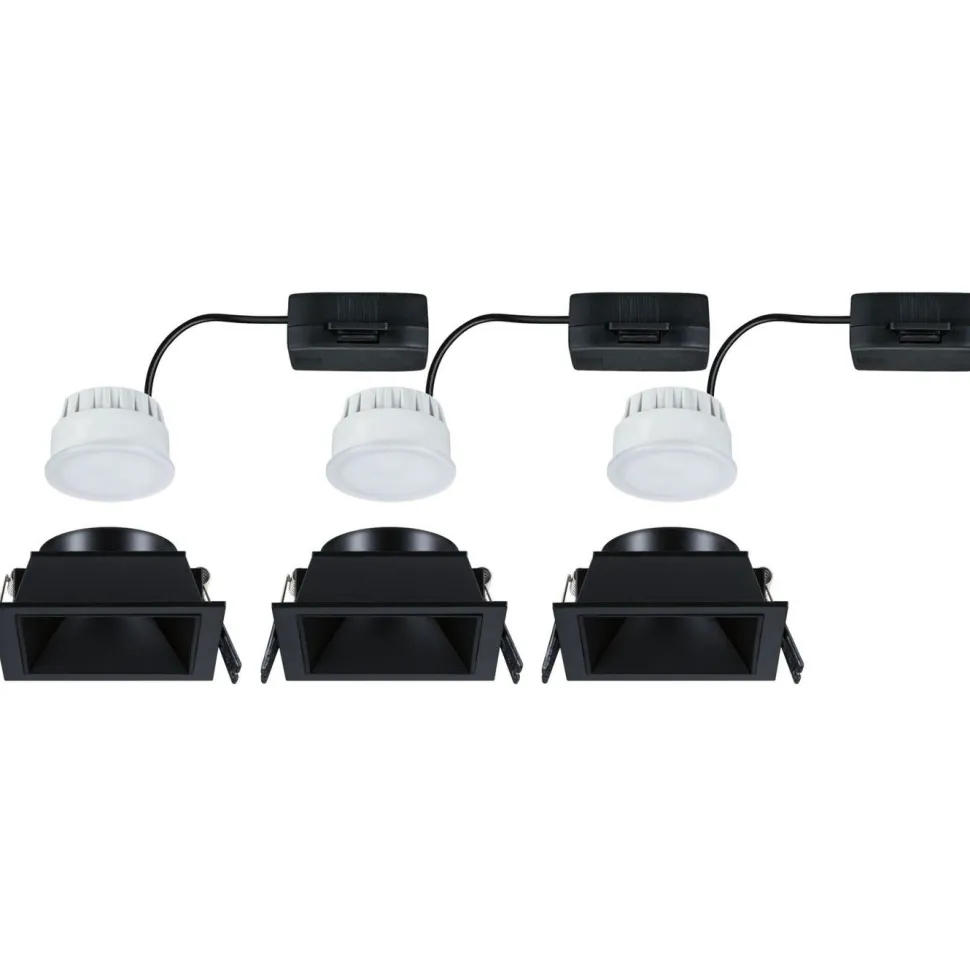 LED-alasvalo Paulmann Cole IP44 88x88mm 6W 470lm himmennettävä