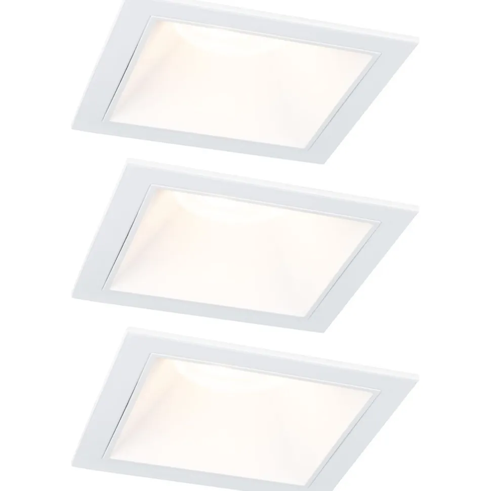 LED-alasvalo Paulmann Cole IP44 88x88mm 6W 470lm himmennettävä
