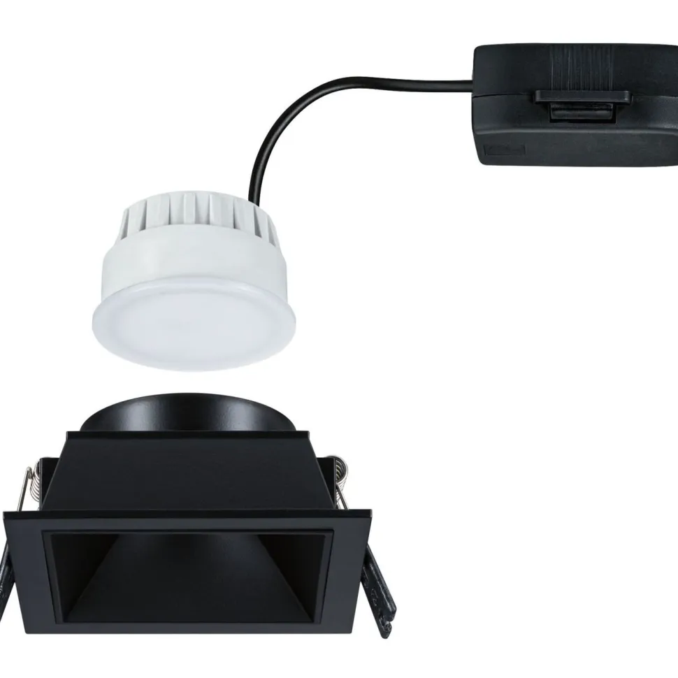 LED-alasvalo Paulmann Cole IP44 88x88mm 6W 470lm himmennettävä