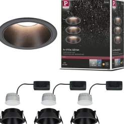 LED-alasvalo Paulmann Cole Ø88mm IP44 6W 470lm himmennettävä 2700K