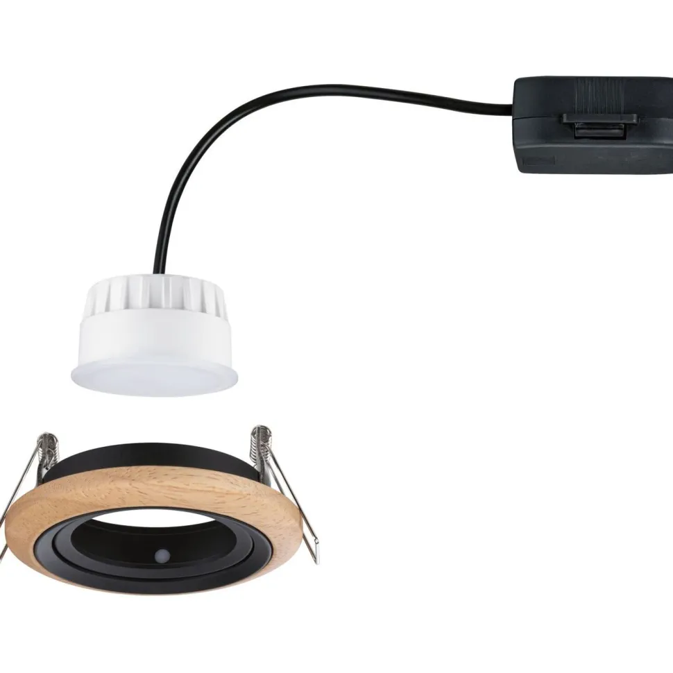 LED-alasvalo Paulmann Lanati Ø84mm upotettava 30° 6W 470lm 2700K