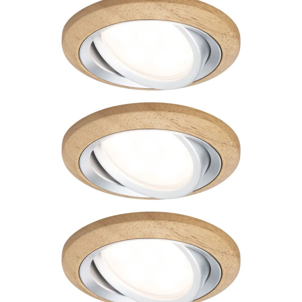 LED-alasvalo Paulmann Lanati Ø84mm upotettava 30° 6W 470lm 2700K