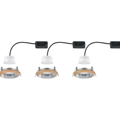 LED-alasvalo Paulmann Lanati Ø84mm upotettava 30° 6W 470lm 2700K