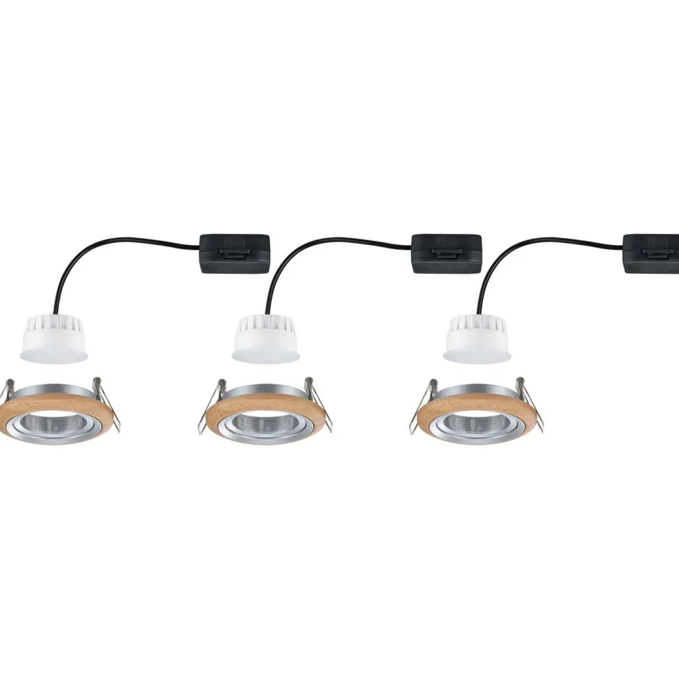 LED-alasvalo Paulmann Lanati Ø84mm upotettava 30° 6W 470lm 2700K