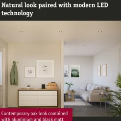 LED-alasvalo Paulmann Lanati Ø84mm upotettava 30° 6W 470lm 2700K