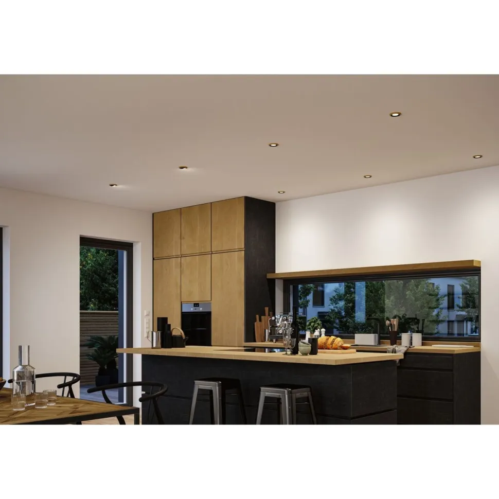 LED-alasvalo Paulmann Lanati Ø84mm upotettava 30° 6W 470lm 2700K