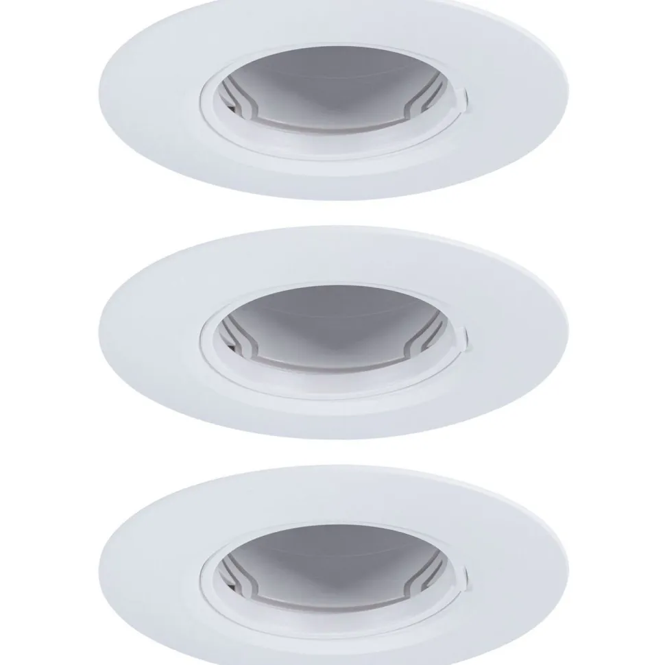 LED-alasvalo Paulmann Ø90mm GU10 max. 10W upotettava musta, 3kpl/pkt
