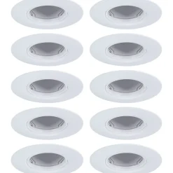 LED-alasvalo Paulmann Ø90mm GU10 max. 10W upotettava musta, 3kpl/pkt