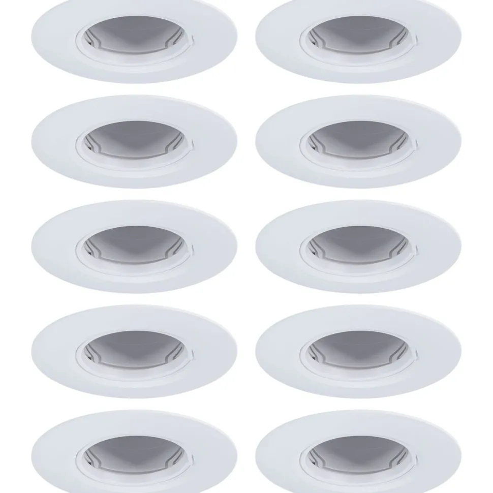 LED-alasvalo Paulmann Ø90mm GU10 max. 10W upotettava musta, 3kpl/pkt