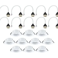 LED-alasvalo Paulmann Ø90mm GU10 max. 10W upotettava musta, 3kpl/pkt