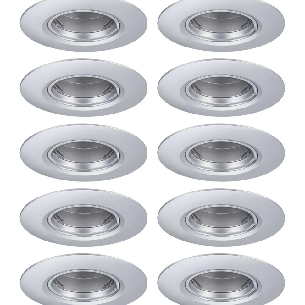 LED-alasvalo Paulmann Ø90mm GU10 max. 10W upotettava musta, 3kpl/pkt