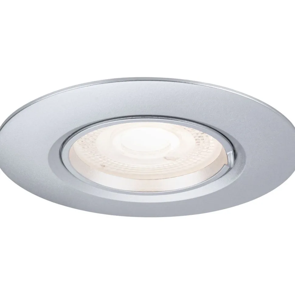 LED-alasvalo Paulmann Ø90mm GU10 max. 10W upotettava musta, 3kpl/pkt