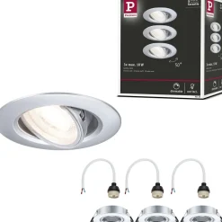 LED-alasvalo Paulmann Ø90mm kääntyvä 30° GU10 max. 10W upotettava, eri vaihtoehtoja