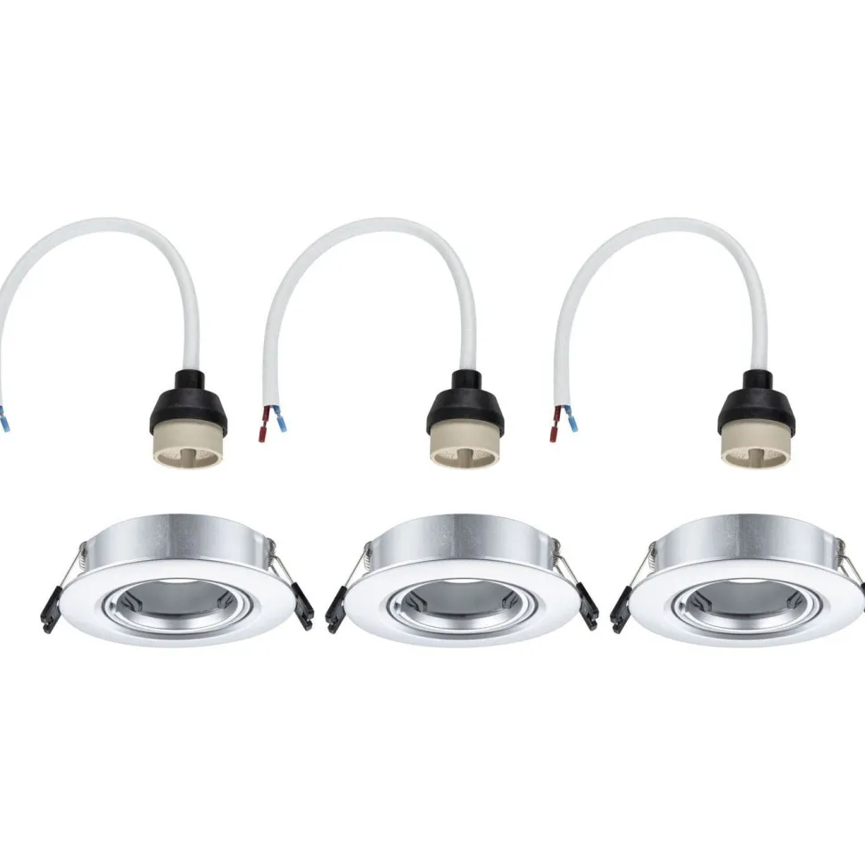 LED-alasvalo Paulmann Ø90mm kääntyvä 30° GU10 max. 10W upotettava, eri vaihtoehtoja