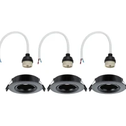 LED-alasvalo Paulmann Ø90mm kääntyvä 30° GU10 max. 10W upotettava, eri vaihtoehtoja