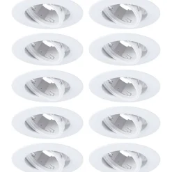 LED-alasvalo Paulmann Ø90mm kääntyvä 30° GU10 max. 10W upotettava, eri vaihtoehtoja